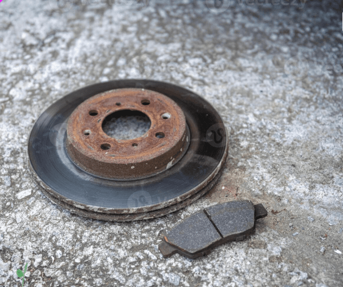 Brake pad wear indicator squealing metal tab touching rotor